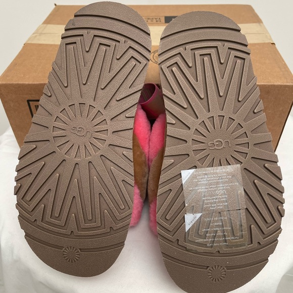 Ugg Disco Platform Slide - Chestnut/Pink Combo Gently Used - Picture 7 of 7